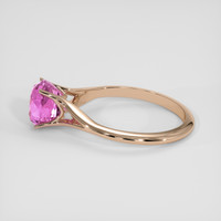 4.07 Ct. Pink Sapphire Ring, 14K Rose Gold 4