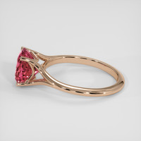 4.50 Ct. Padparadscha Sapphire Ring, 14K Rose Gold 4