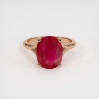 3.13 Ct. Ruby Ring, 14K Rose Gold 1