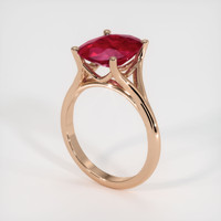 3.13 Ct. Ruby Ring, 14K Rose Gold 2