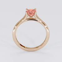 1.08 Ct. Padparadscha Sapphire Ring, 14K Rose Gold 3
