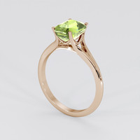 4.24 Ct. Green Sapphire Ring, 14K Rose Gold 2