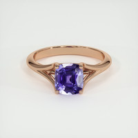 2.77 Ct. Violet Sapphire Ring, 14K Rose Gold 1
