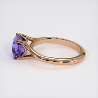 4.13 Ct. Violet Sapphire Ring, 14K Rose Gold 4