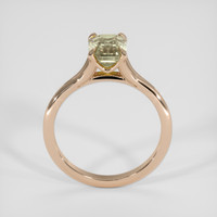 2.65 Ct. Greenish Brown Sapphire Ring, 14K Rose Gold 3