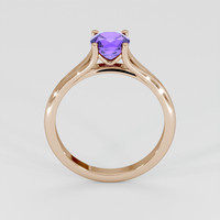 1.13 Ct. Violet Tanzanite Ring, 18K Rose Gold 3