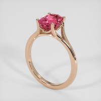 4.50 Ct. Padparadscha Sapphire Ring, 18K Rose Gold 2
