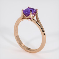 2.55 Ct. Purple Sapphire Ring, 18K Rose Gold 2