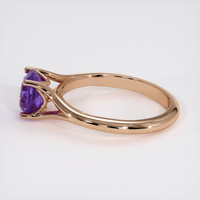 2.55 Ct. Purple Sapphire Ring, 18K Rose Gold 4