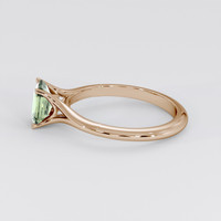 1.36 Ct. Green Sapphire Ring, 18K Rose Gold 4