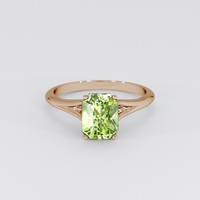 4.24 Ct. Green Sapphire Ring, 18K Rose Gold 1