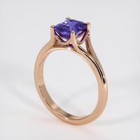 2.77 Ct. Violet Sapphire Ring, 18K Rose Gold 2