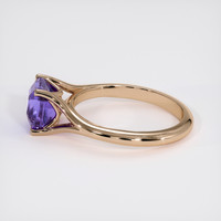 4.13 Ct. Violet Sapphire Ring, 18K Rose Gold 4