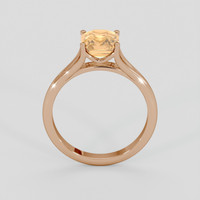 1.96 Ct. Peach Sapphire Ring, 18K Rose Gold 3