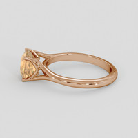 1.96 Ct. Peach Sapphire Ring, 18K Rose Gold 4