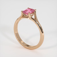 1.33 Ct. Pink Sapphire Ring, 18K Rose Gold 2