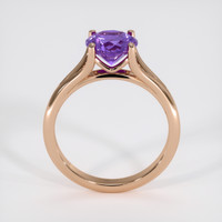 3.06 Ct. Purple Sapphire Ring, 18K Rose Gold 3