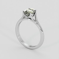 1.45 Ct. Green Tourmaline Ring, Silver 2