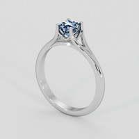 1.02 Ct. Blue Sapphire Ring, Silver 2