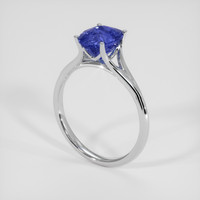 2.65 Ct. Blue Sapphire Ring, Silver 2