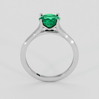 1.43 Ct. Emerald Ring, Silver 3