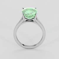 4.58 Ct. Green Tourmaline Ring, 10K White Gold 3