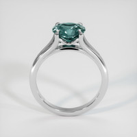 1.72 Ct. Greenish Blue Tourmaline Ring, 10K White Gold 3