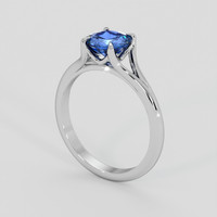 1.31 Ct. Blue Sapphire Ring, 10K White Gold 2