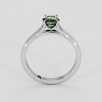 1.00 Ct. Green Sapphire Ring, 10K White Gold 3