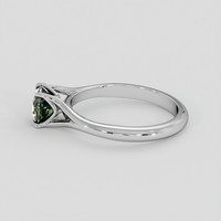 1.00 Ct. Green Sapphire Ring, 10K White Gold 4