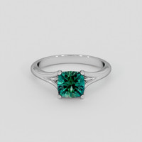 1.72 Ct. Bluish Green Sapphire Ring, 10K White Gold 1