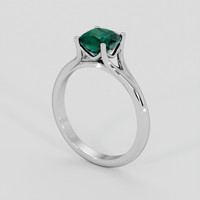 1.72 Ct. Bluish Green Sapphire Ring, 10K White Gold 2