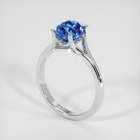 5.07 Ct. Bi Color Sapphire Ring, 14K White Gold 2