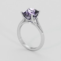 3.66 Ct. Violet Tanzanite Ring, 14K White Gold 2