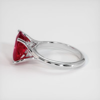 3.13 Ct. Ruby Ring, 14K White Gold 4