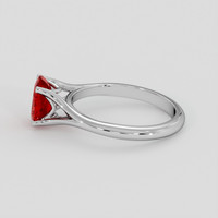 1.24 Ct. Ruby Ring, 14K White Gold 4