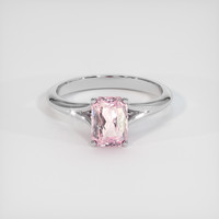 2.15 Ct. Pink Sapphire Ring, 14K White Gold 1