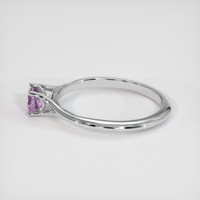 0.82 Ct. Purplish Pink Sapphire Ring, 14K White Gold 4