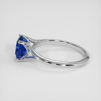2.05 Ct. Blue Sapphire Ring, 14K White Gold 4