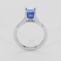 2.67 Ct. Blue Sapphire Ring, 14K White Gold 3