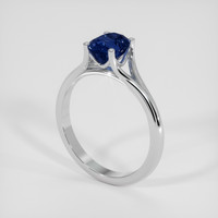 1.53 Ct. Blue Sapphire Ring, 14K White Gold 2