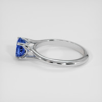 1.37 Ct. Blue Sapphire Ring, 14K White Gold 4