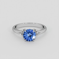 1.31 Ct. Blue Sapphire Ring, 14K White Gold 1