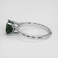 2.21 Ct. Green Sapphire Ring, 14K White Gold 4