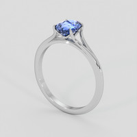 1.97 Ct. Blue Sapphire Ring, 14K White Gold 2