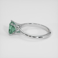 1.72 Ct. Bluish Green Sapphire Ring, 14K White Gold 4