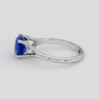 3.50 Ct. Blue Sapphire Ring, 14K White Gold 4