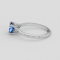 1.31 Ct. Blue Sapphire Ring, 14K White Gold 4