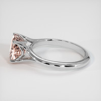 3.06 Ct. Padparadscha Sapphire Ring, 14K White Gold 4