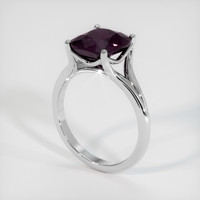 4.30 Ct. Sapphire Ring, 14K White Gold 2